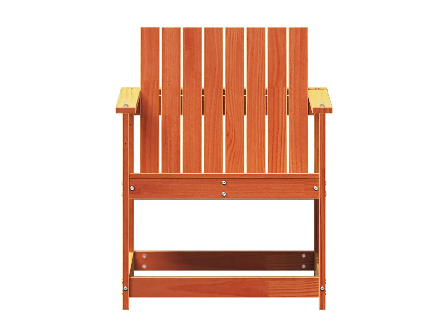 Chaise de jardin cire marron 62x56x77 cm bois de pin massif FR95927