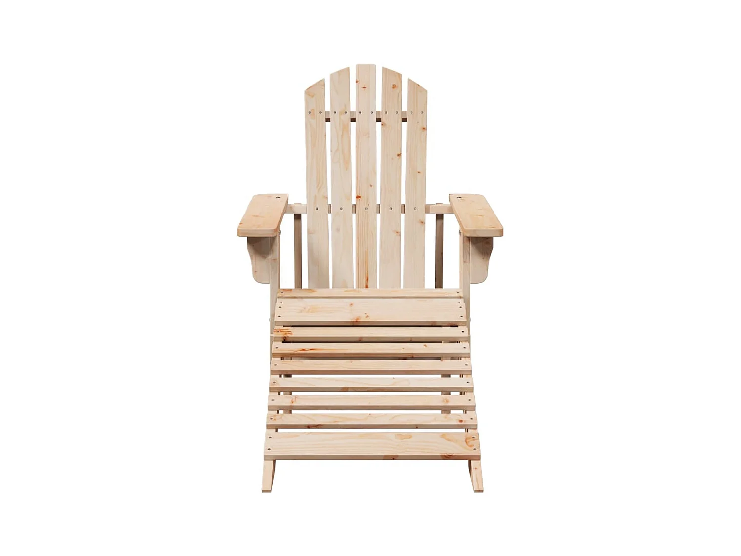 Cadeira adirondack com otomana madeira de abeto maciça PT292296