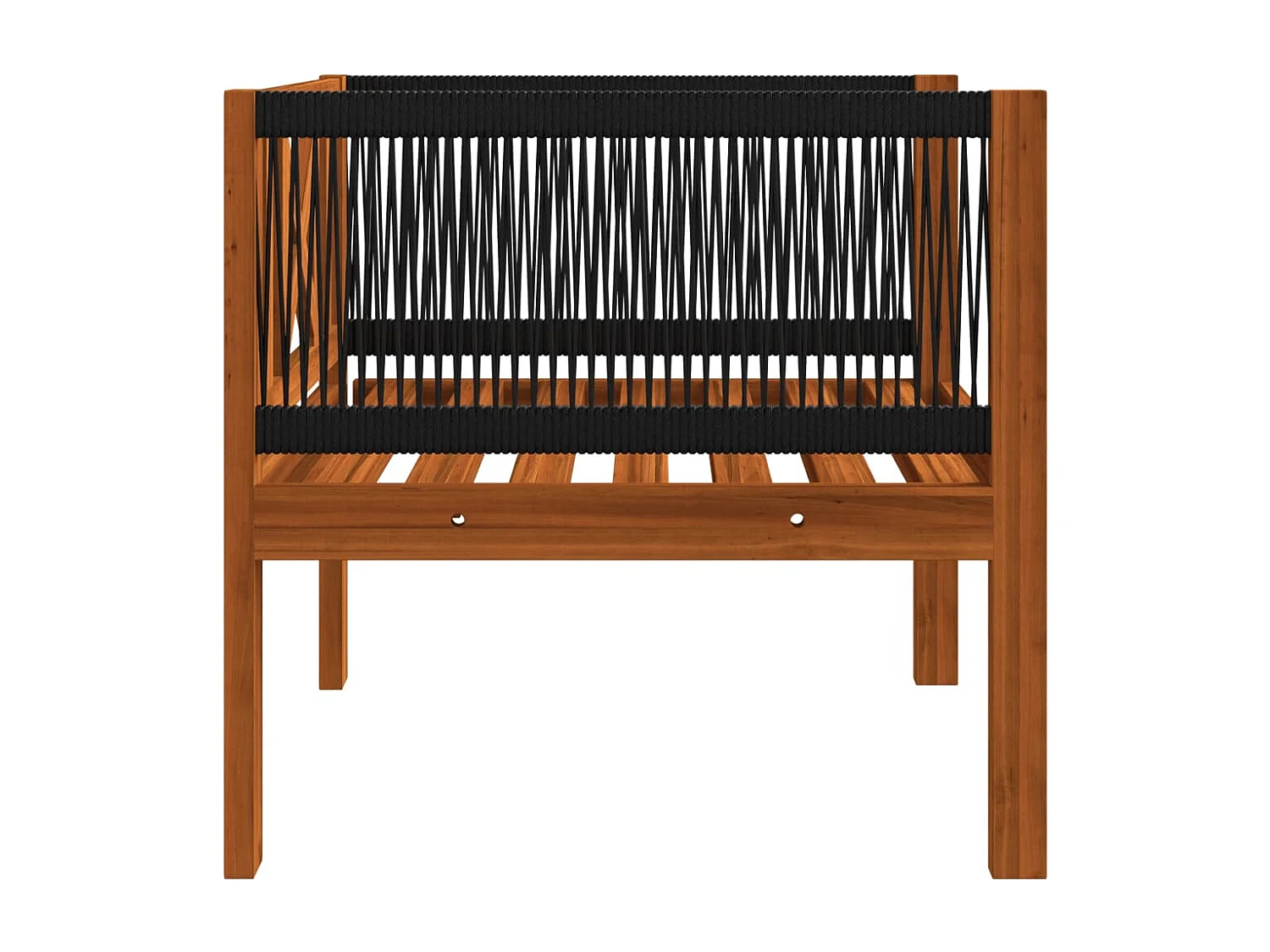 Silla de jardín con cojín madera maciza de acacia ES285265