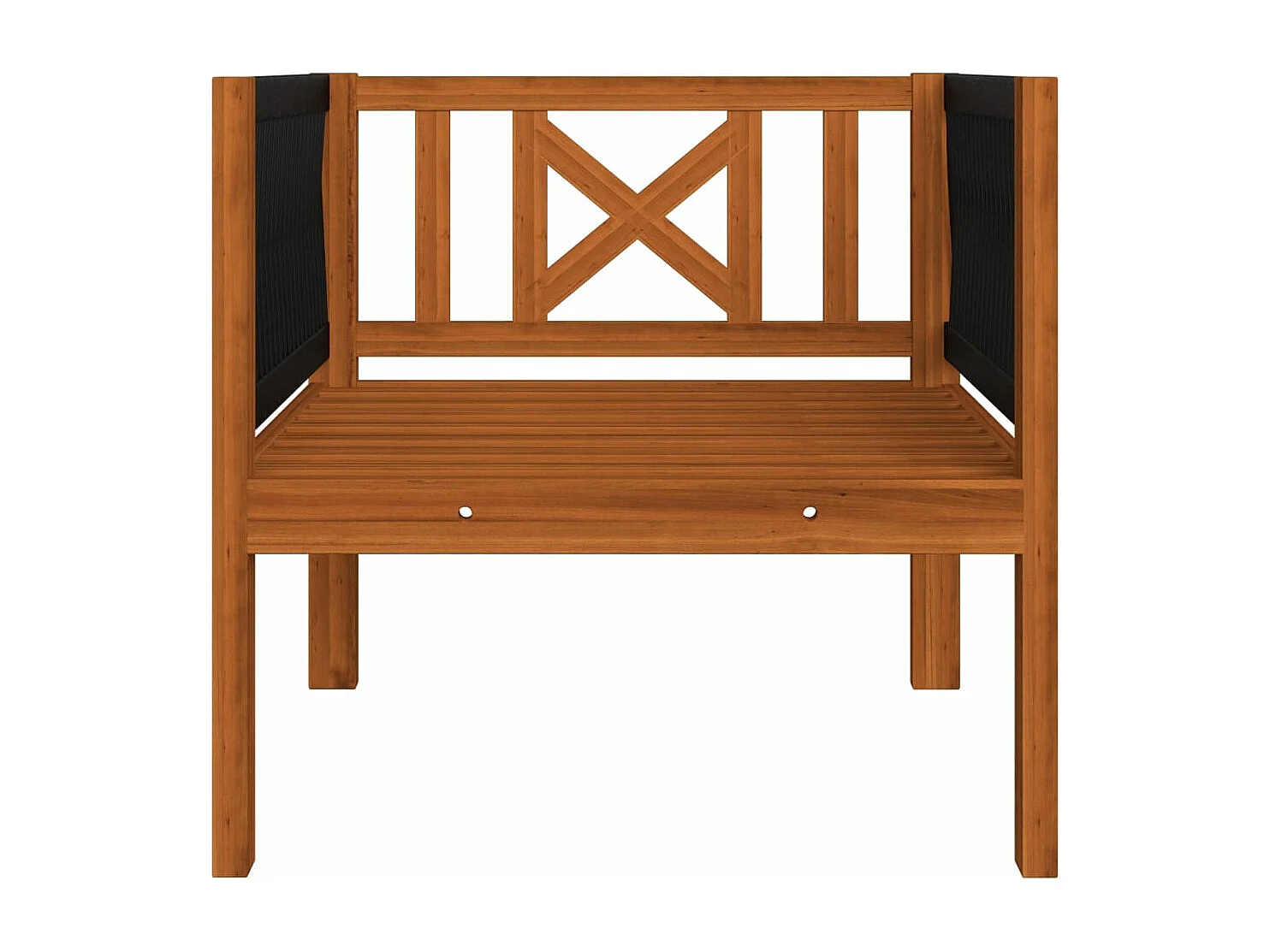 Tuinstoel met kussen massief acaciahout BE327844