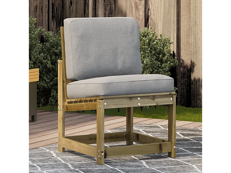 Silla de jardín madera de pino impregnada 50,5x55x77 cm ES429518