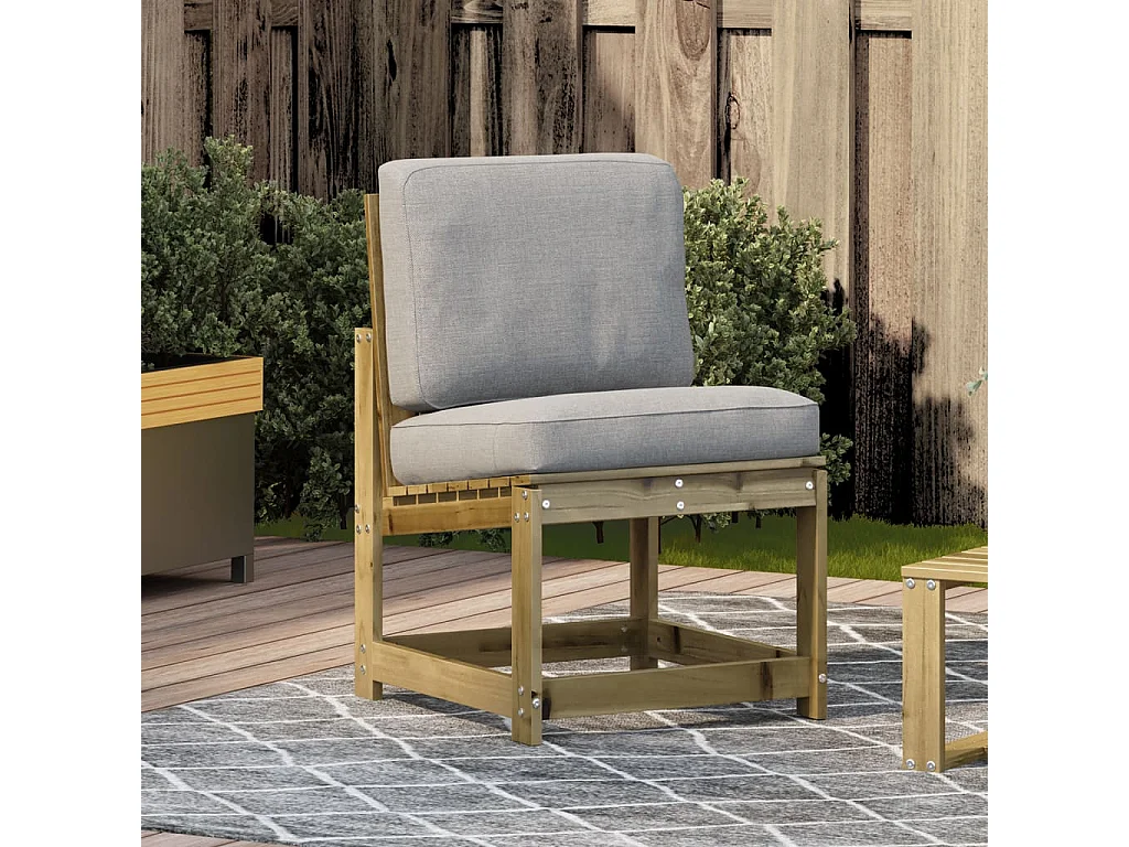 Chaise de jardin 50,5x55x77 cm bois de pin imprégné FR45312