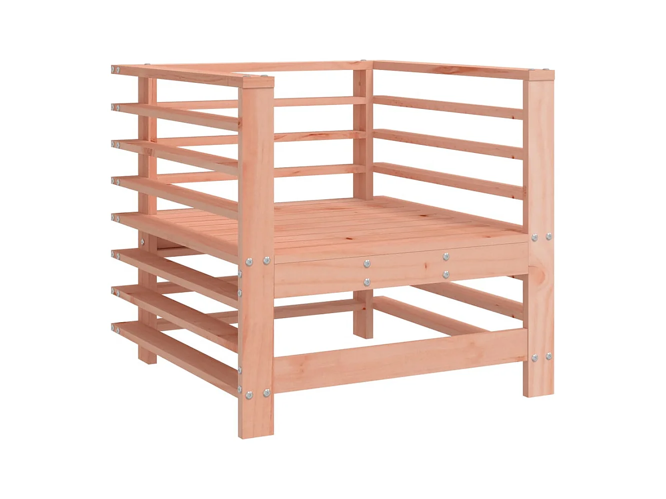 Lot de 2 Chaises de jardin cm bois massif douglas FR13578