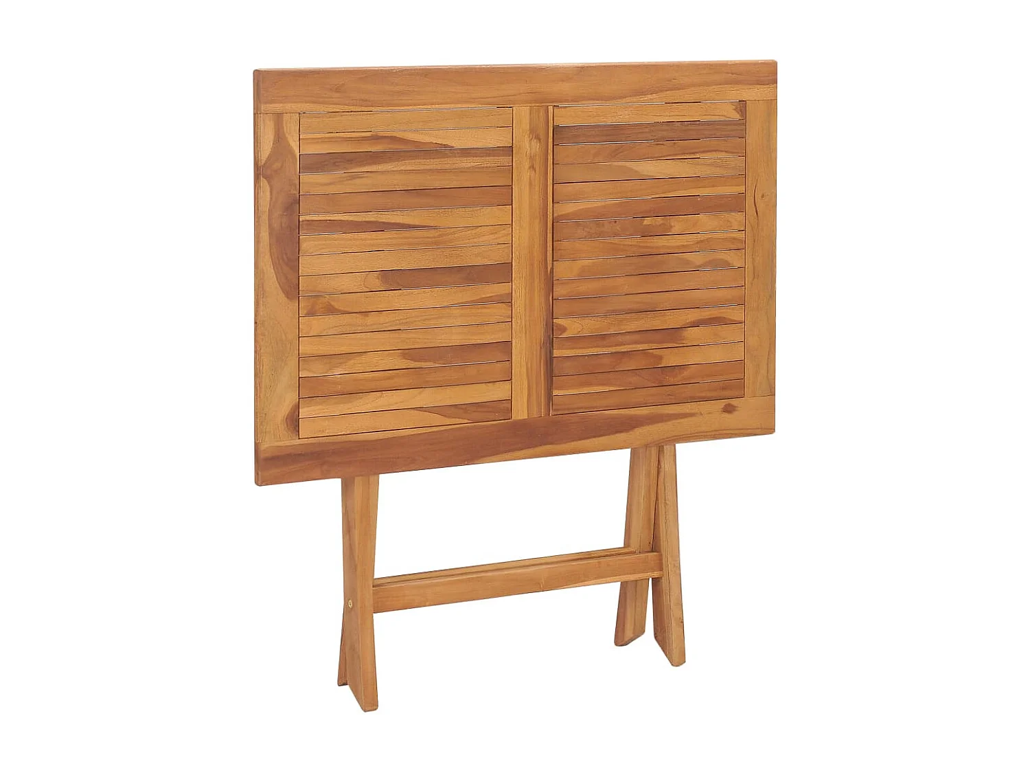 Ensemble à manger de jardin pliable 5 pcs Bois solide de teck FR41718