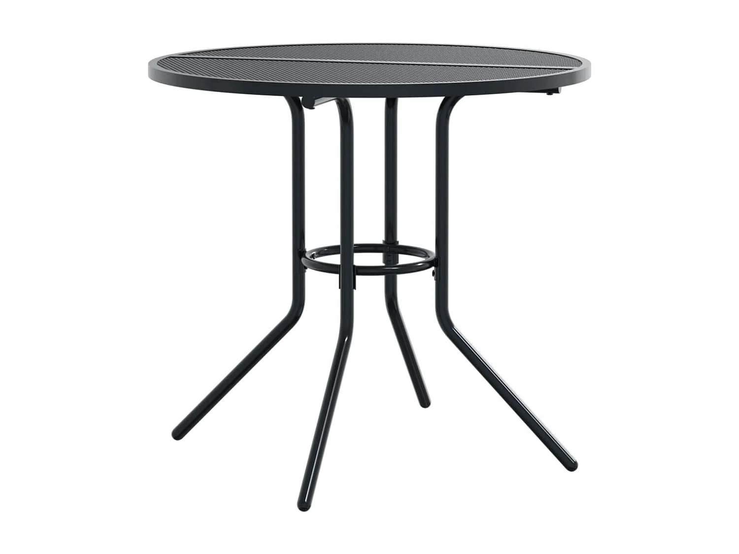 Ensemble de chaises de jardin empilables 5 pcs anthracite FR49284