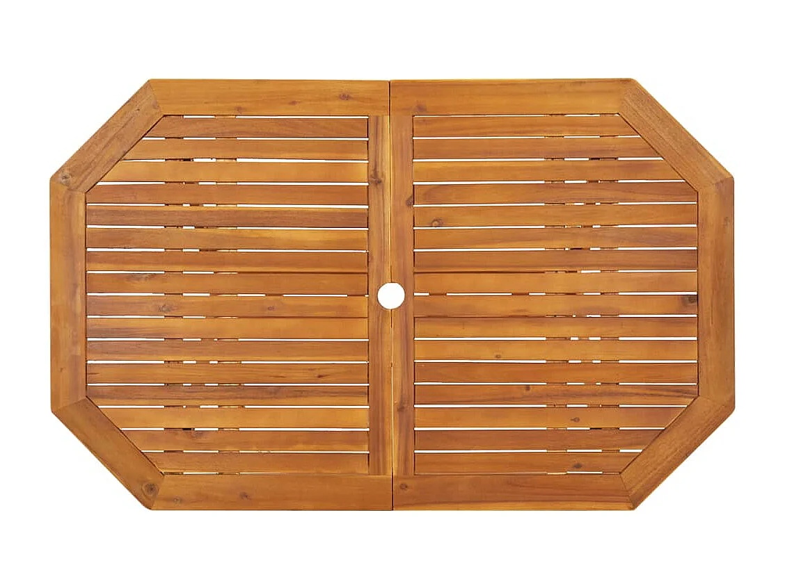 Ensemble à manger de jardin 5 pcs Bois d'acacia solide FR65117