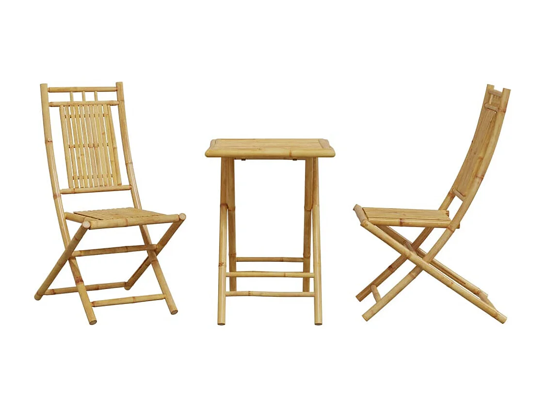 3 pcs conjunto de bistrô em bambu PT590752