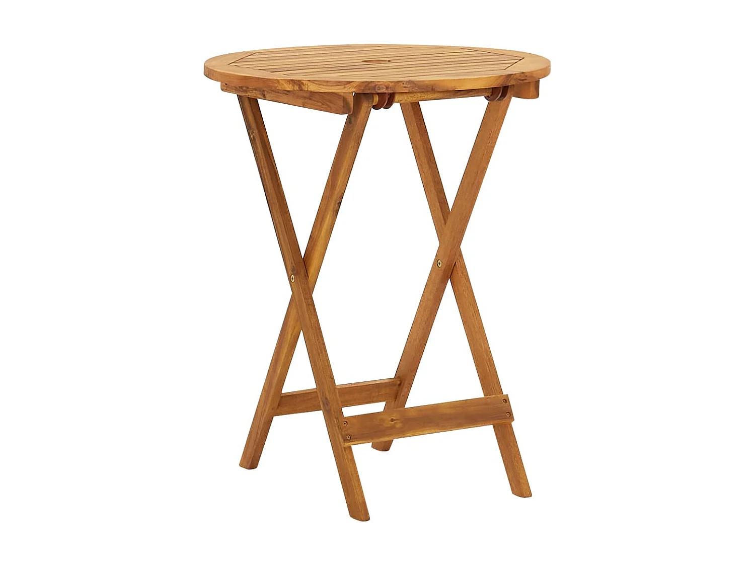 Mobilier de bistro pliable 3 pcs Bois d'acacia solide FR62181