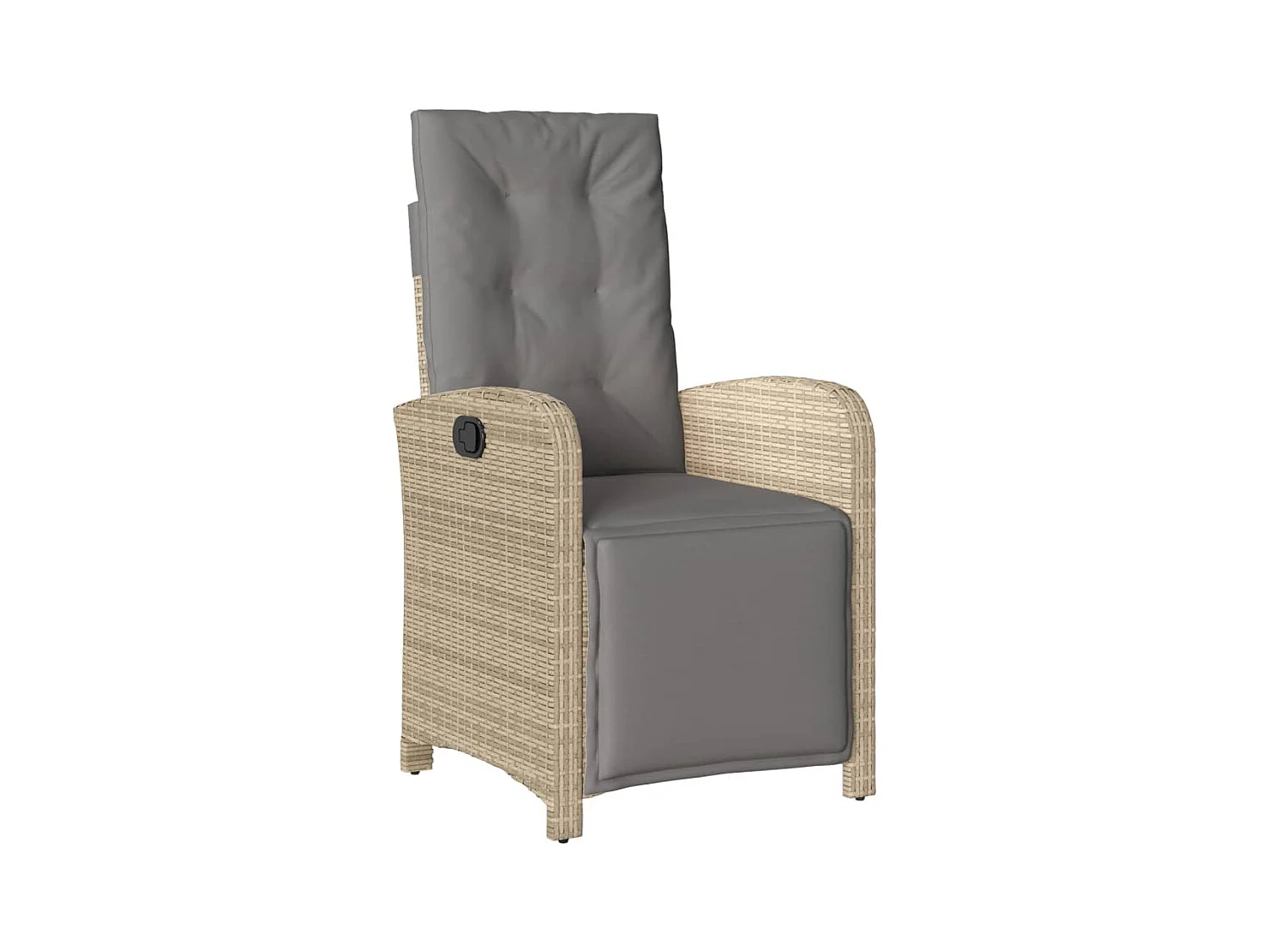 Ensemble de bistro 3 pcs avec coussins beige résine tressée FR41397