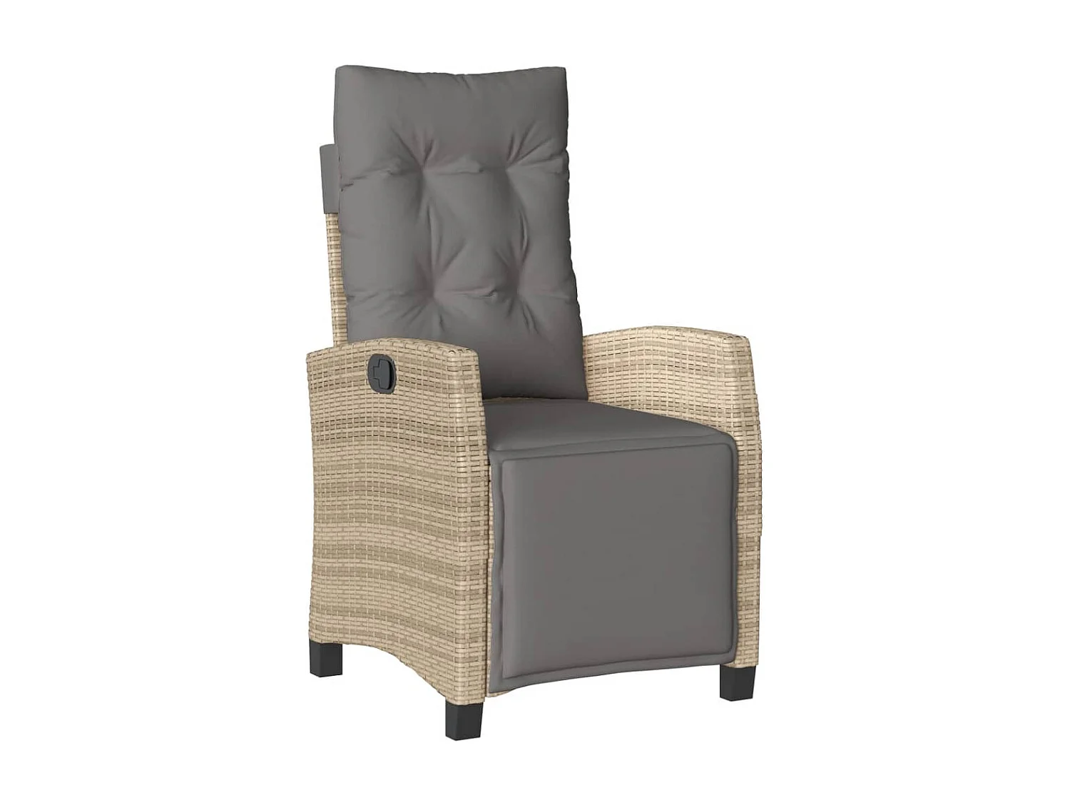 Set comedor de jardín 5 pzas con cojines ratán sintético beige ES218865