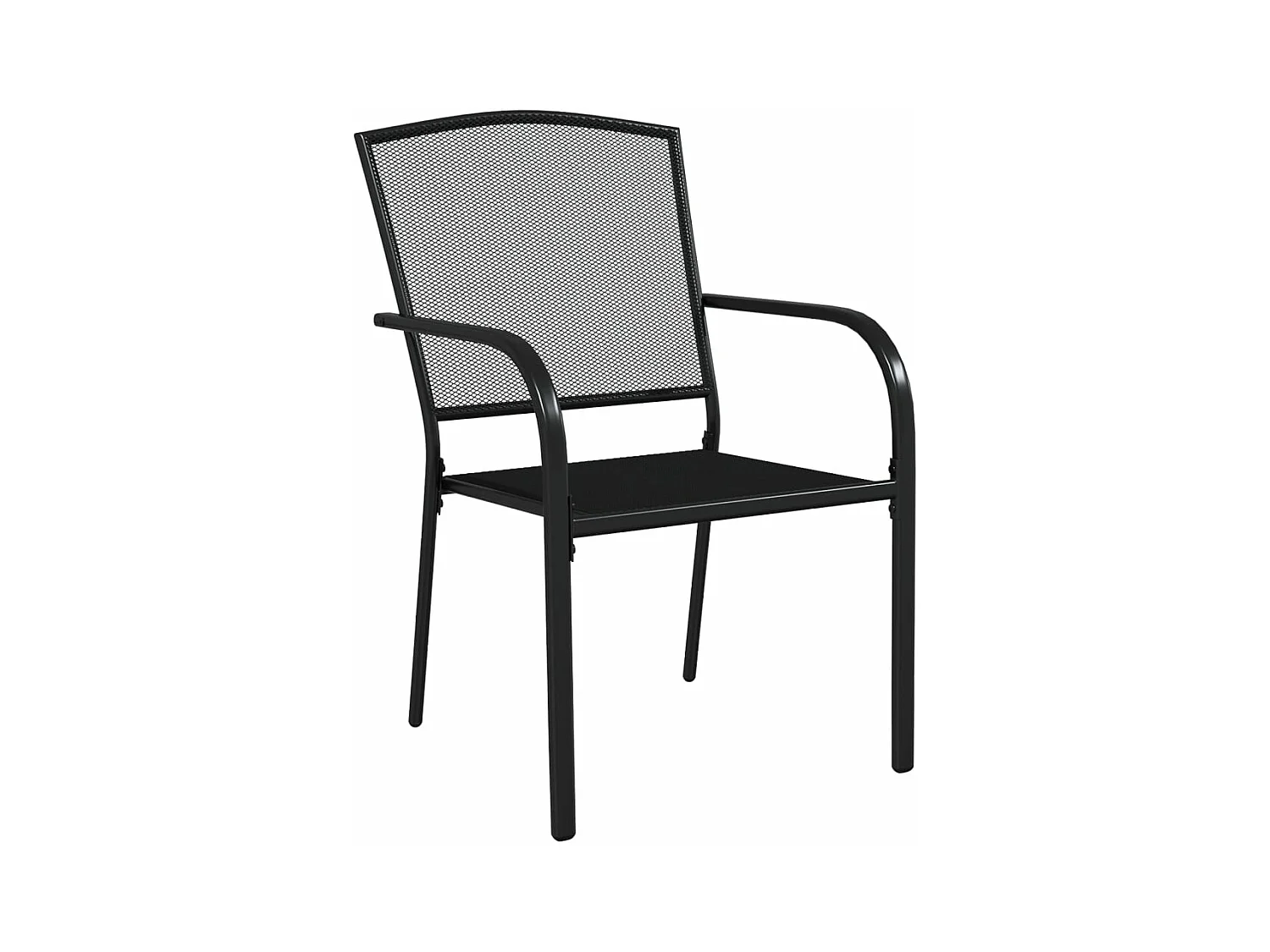 Juego de comedor de jardín 5 piezas acero gris antracita ES396075