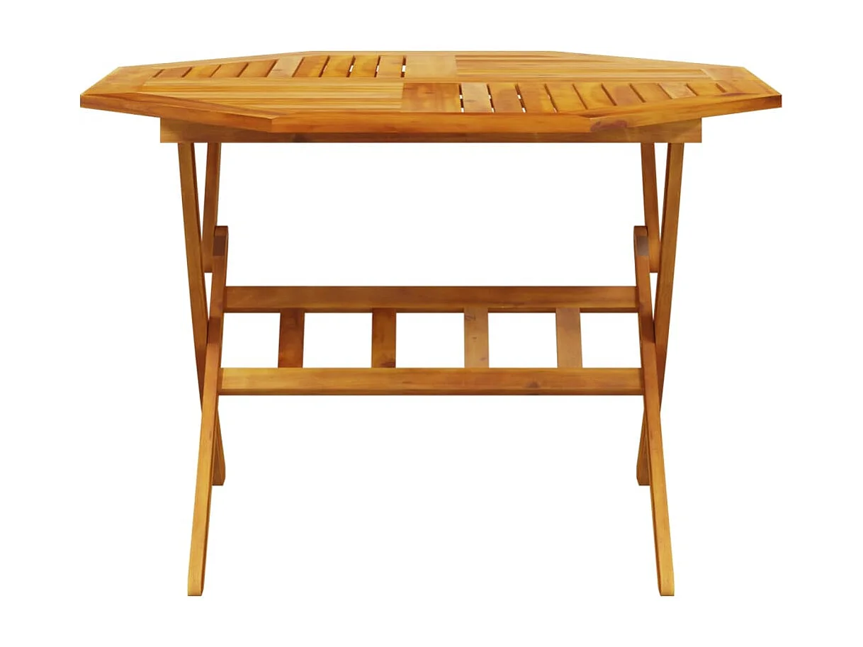 Ensemble à manger de jardin pliable 5 pcs bois massif d’acacia FR48460