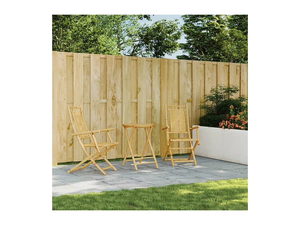 Ensemble de bistro 3 pcs bambou FR29021