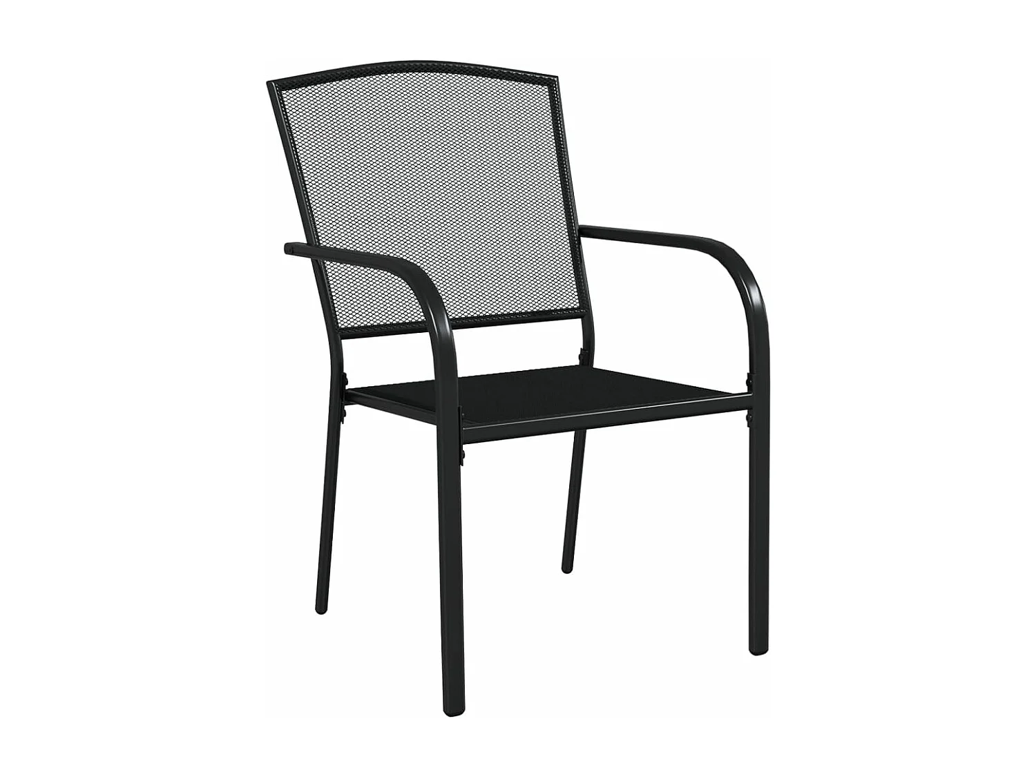 Ensemble à manger de jardin 5 pcs anthracite acier FR41440