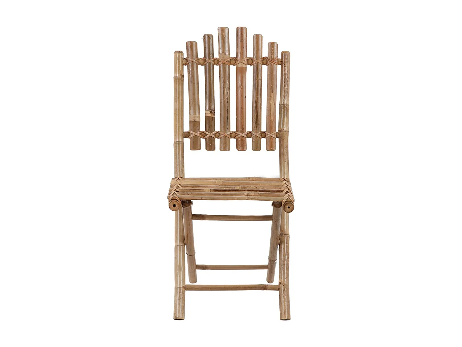 5 pcs conj. de jantar dobrável c/ almofadões p/ exterior bambu PT116342