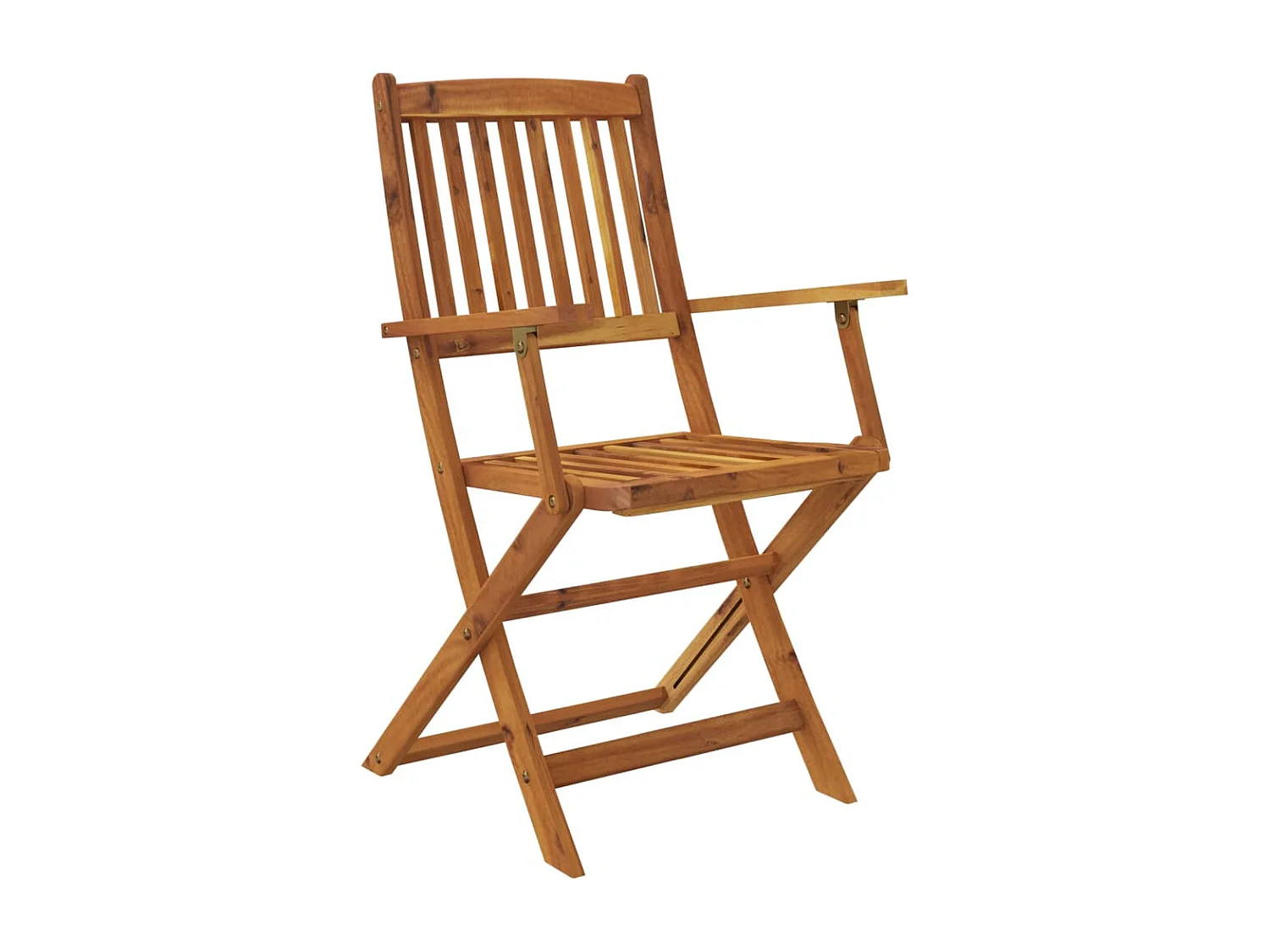 Ensemble à manger de jardin pliable 5 pcs Bois d'acacia solide FR86545