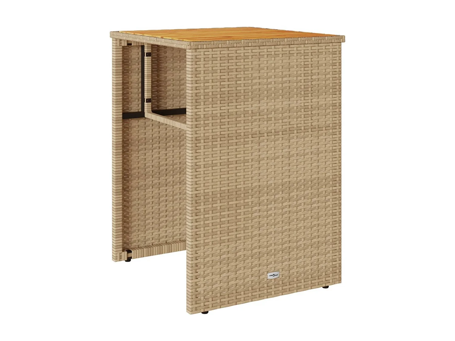 Ensemble de bistro 3 pcs avec coussins beige résine tressée FR92586