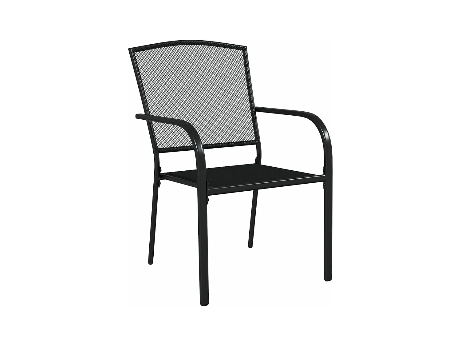 Juego de comedor de jardín 5 piezas acero gris antracita ES348390