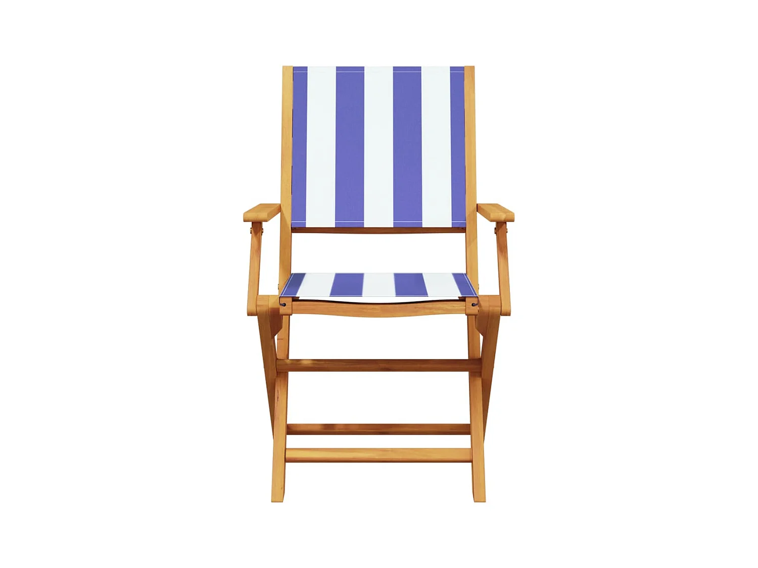 Juego de bistro de 3 piezas tela y madera maciza azul y blanco ES628713