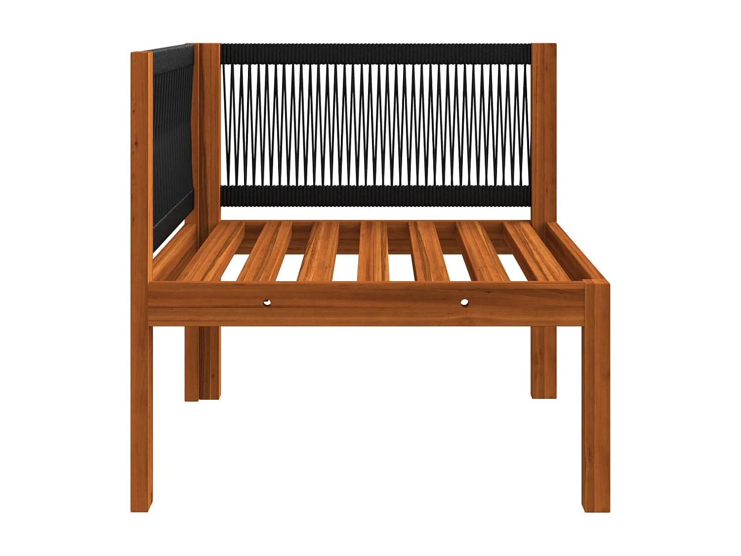 Canapé d'angle de jardin avec coussins Bois d'acacia massif FR19881