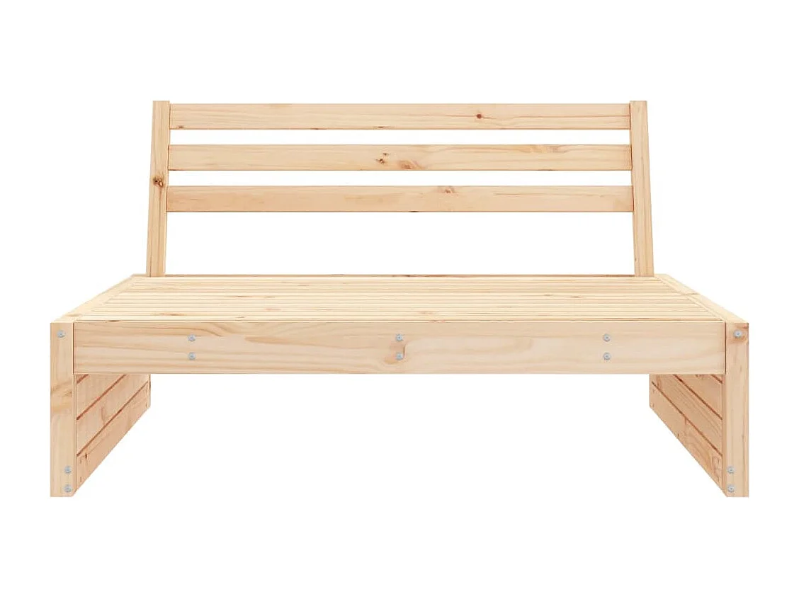 Canapé central de jardin 120x80 cm bois de pin massif FR98856