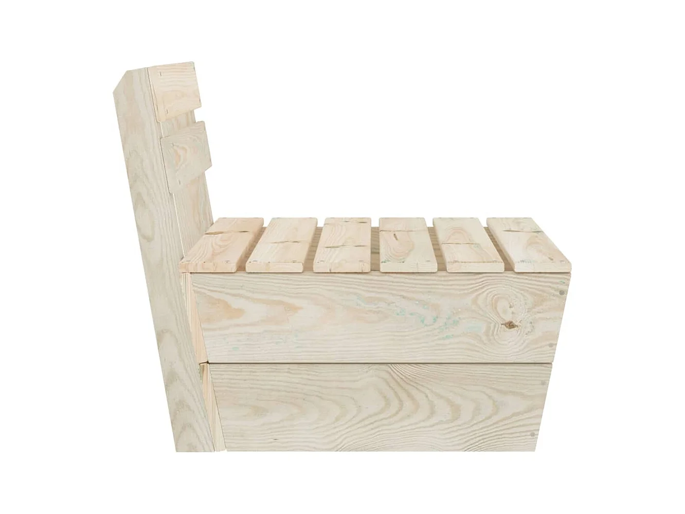 Sofá central seccional de palets madera abeto impregnada ES808521