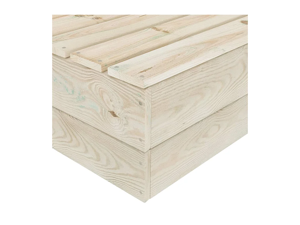 Sofá central seccional de palets madera abeto impregnada ES808521