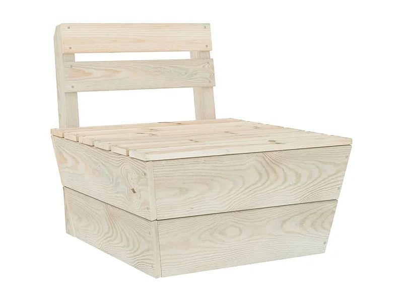 Canapé central sectionnel palette Bois d'épicéa imprégné FR22050