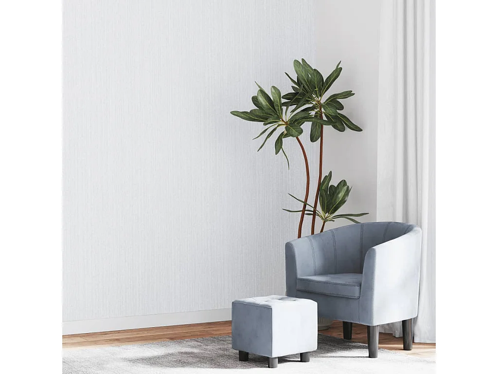 Papier peint 3D couleur unie gris 10x0,53 m non tissé FR718609