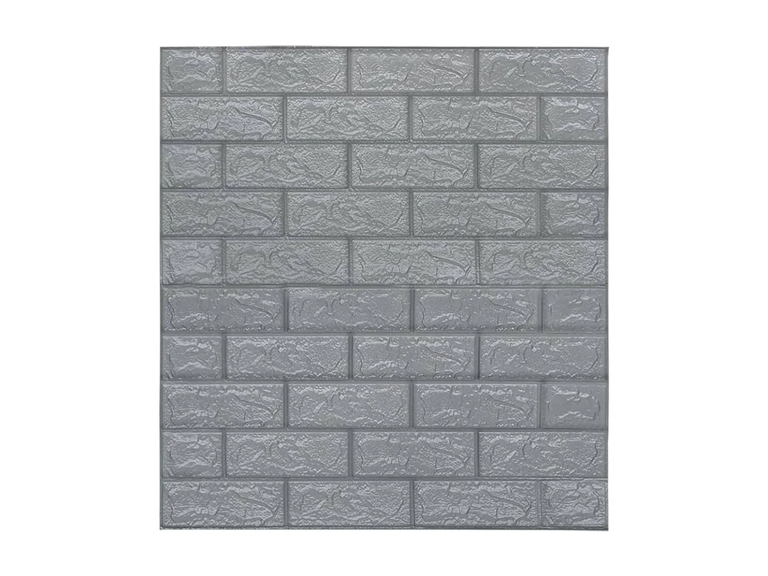 Papier peint 3D autoadhésif Briques 20 pcs Anthracite FR486034