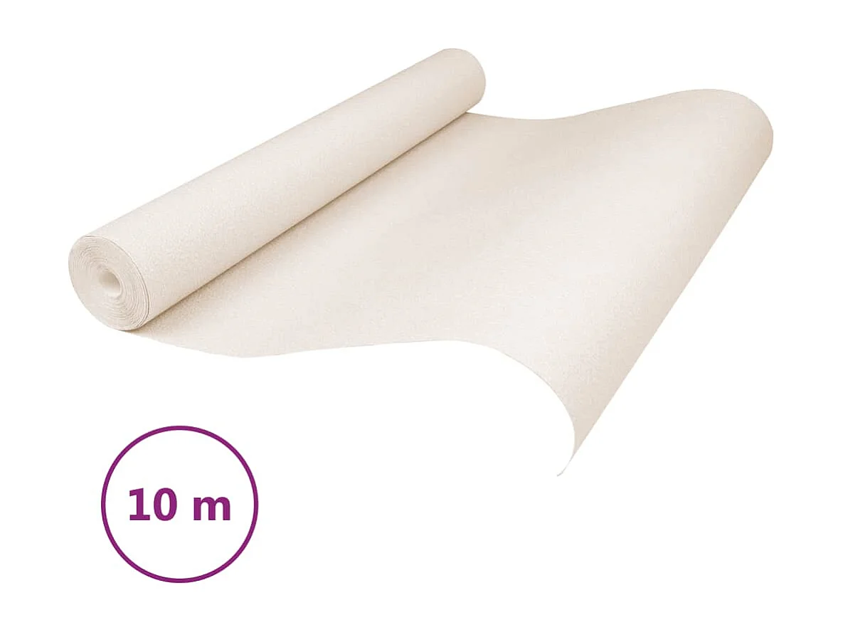 Papier peint 3D couleur unie beige 10x0,53 m non tissé FR995186