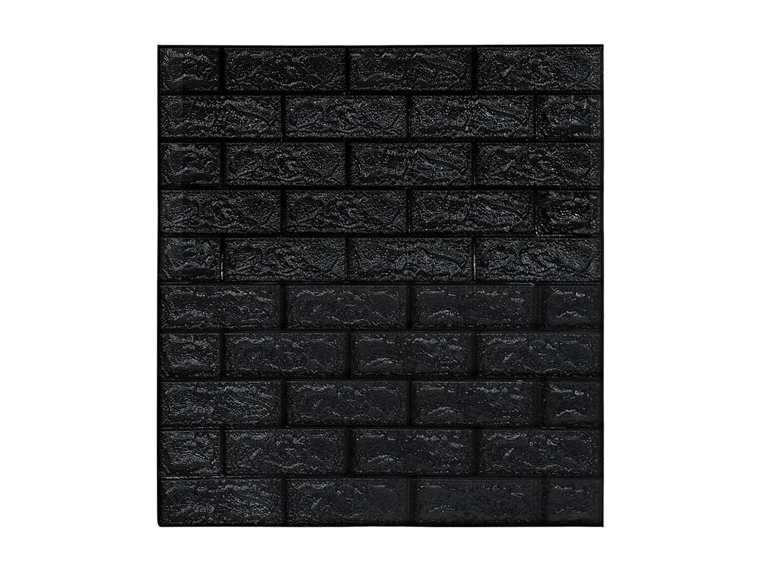 Papel pintado autoadhesivo ladrillos 3D 10 unidades negro ES945872