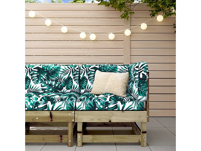 Canapé d'angle de jardin bois de pin imprégné FR98482