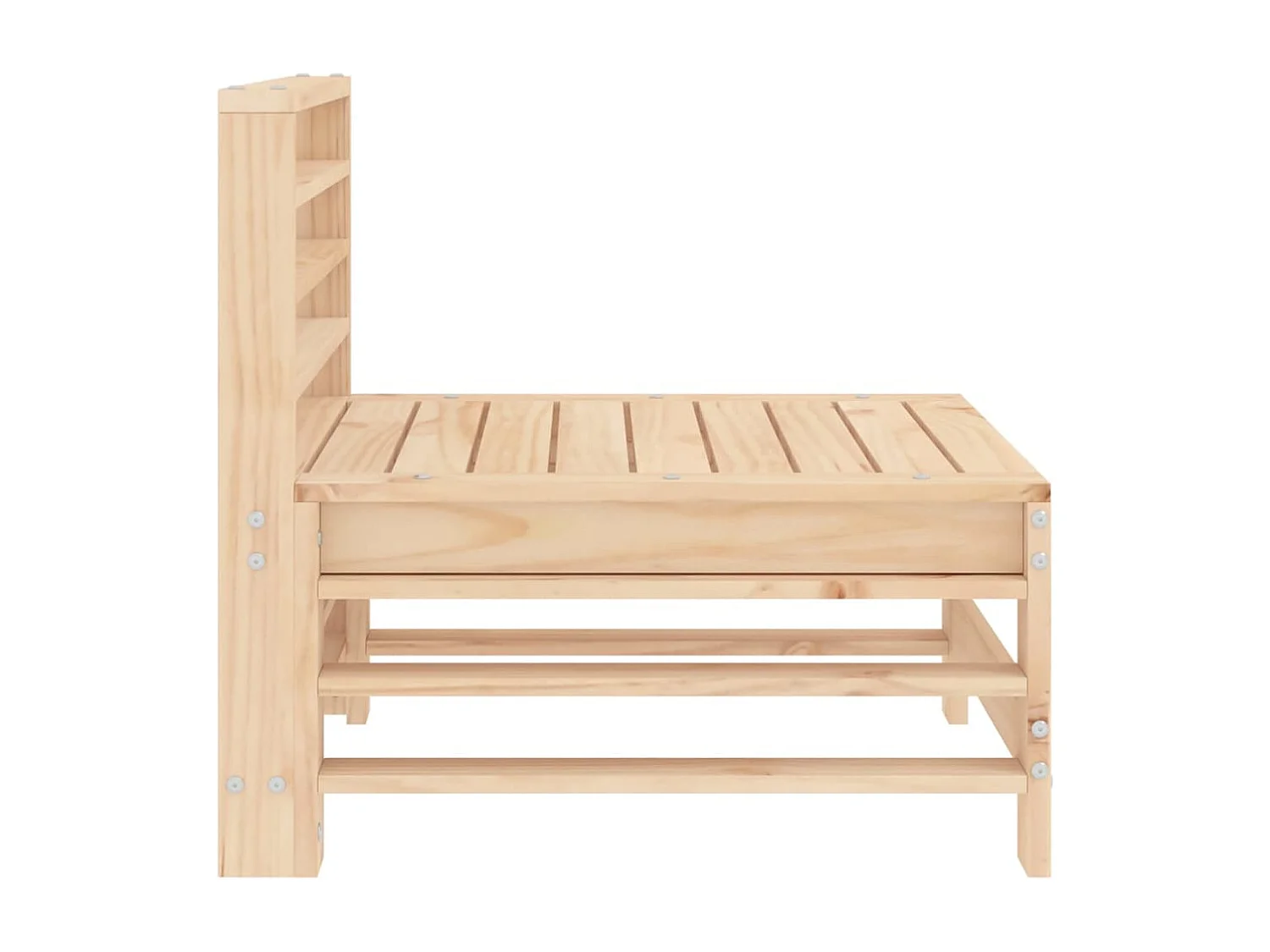 Canapés centraux de jardin 2 pcs bois de pin massif FR29288