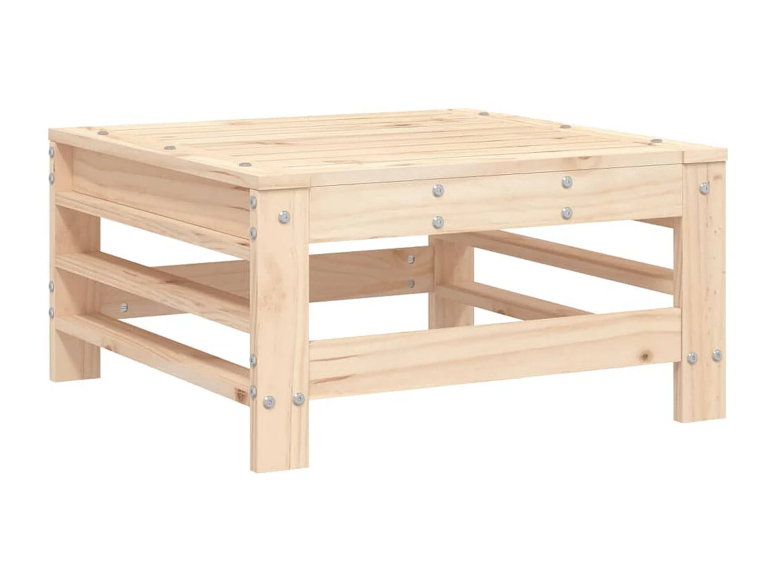 Canapé de jardin - Repose-pied de jardin bois de pin massif FR79043