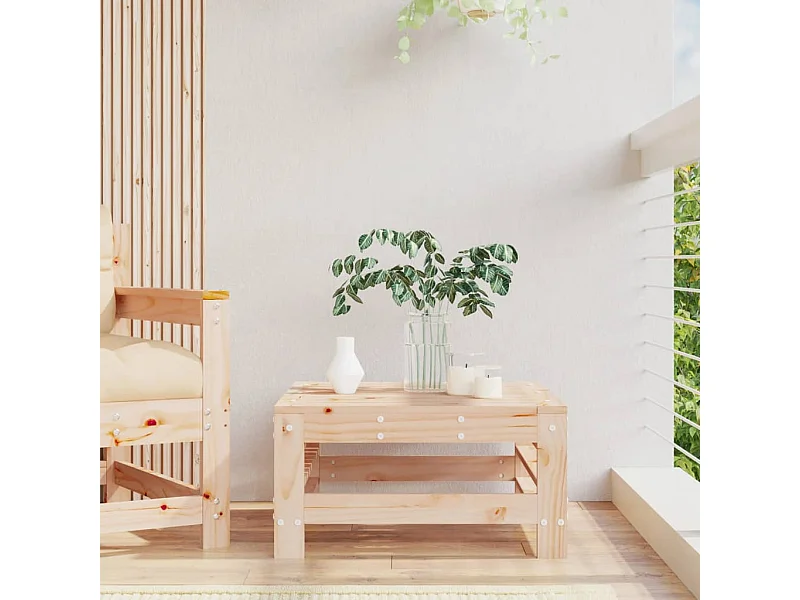 Canapé de jardin - Repose-pied de jardin bois de pin massif FR79043