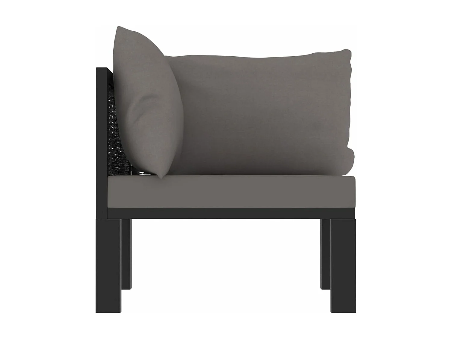 Canapé d'angle sectionnel avec accoudoir gauche Résine tressée FR44899