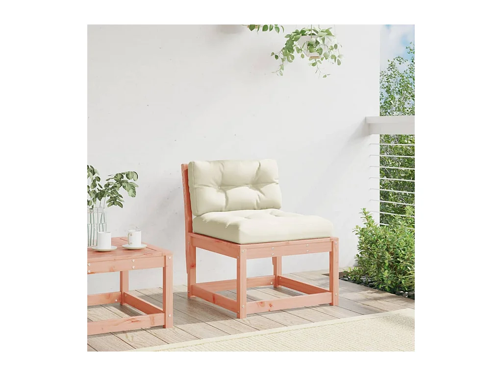Canapé de jardin avec coussins bois massif douglas FR960793