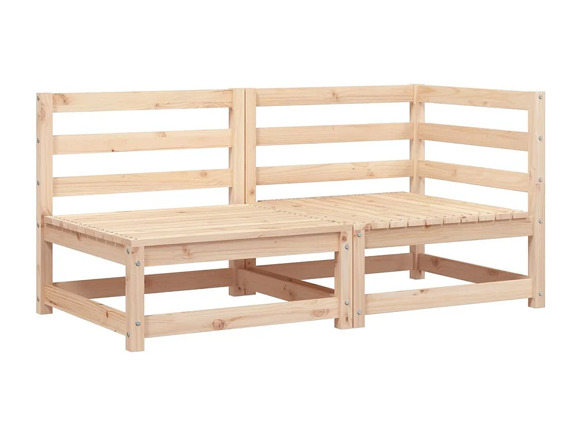 Tuinbank 2-zits massief grenenhout BE667643