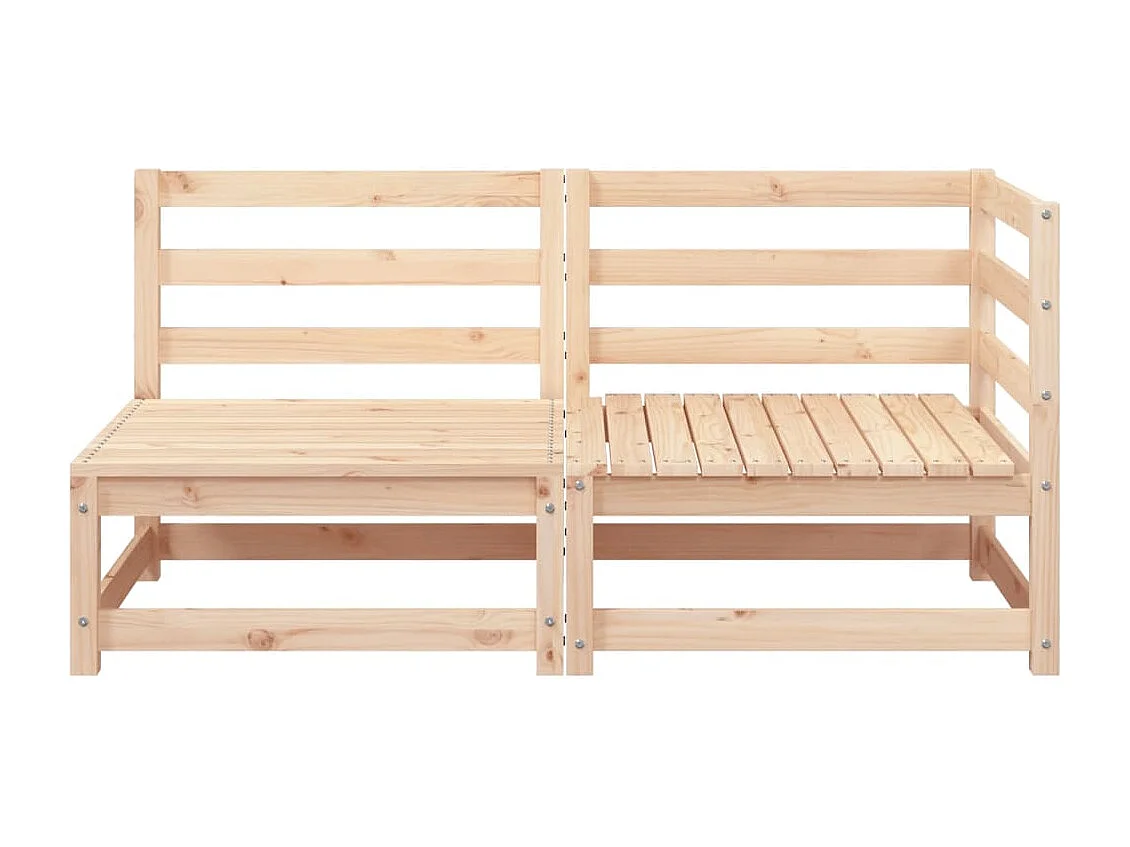 Tuinbank 2-zits massief grenenhout BE667643