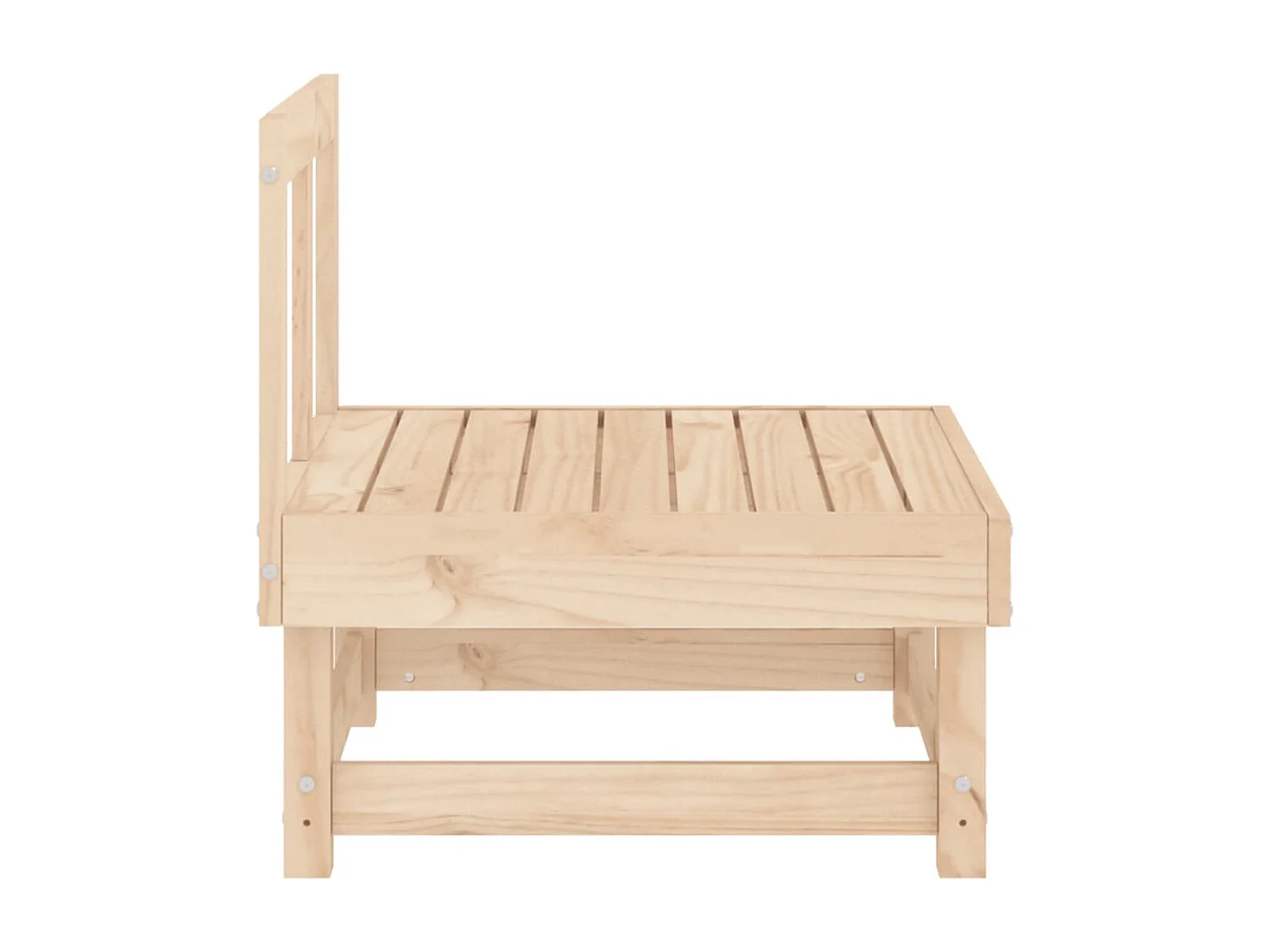 Canapés centraux de jardin 2 pcs bois de pin massif FR15533