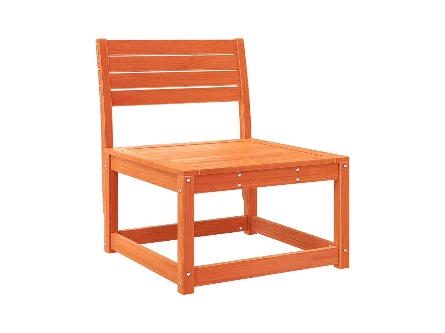 Lot de 2 Canapés de jardin et coussinspcs cire marron bois pin massif FR812278