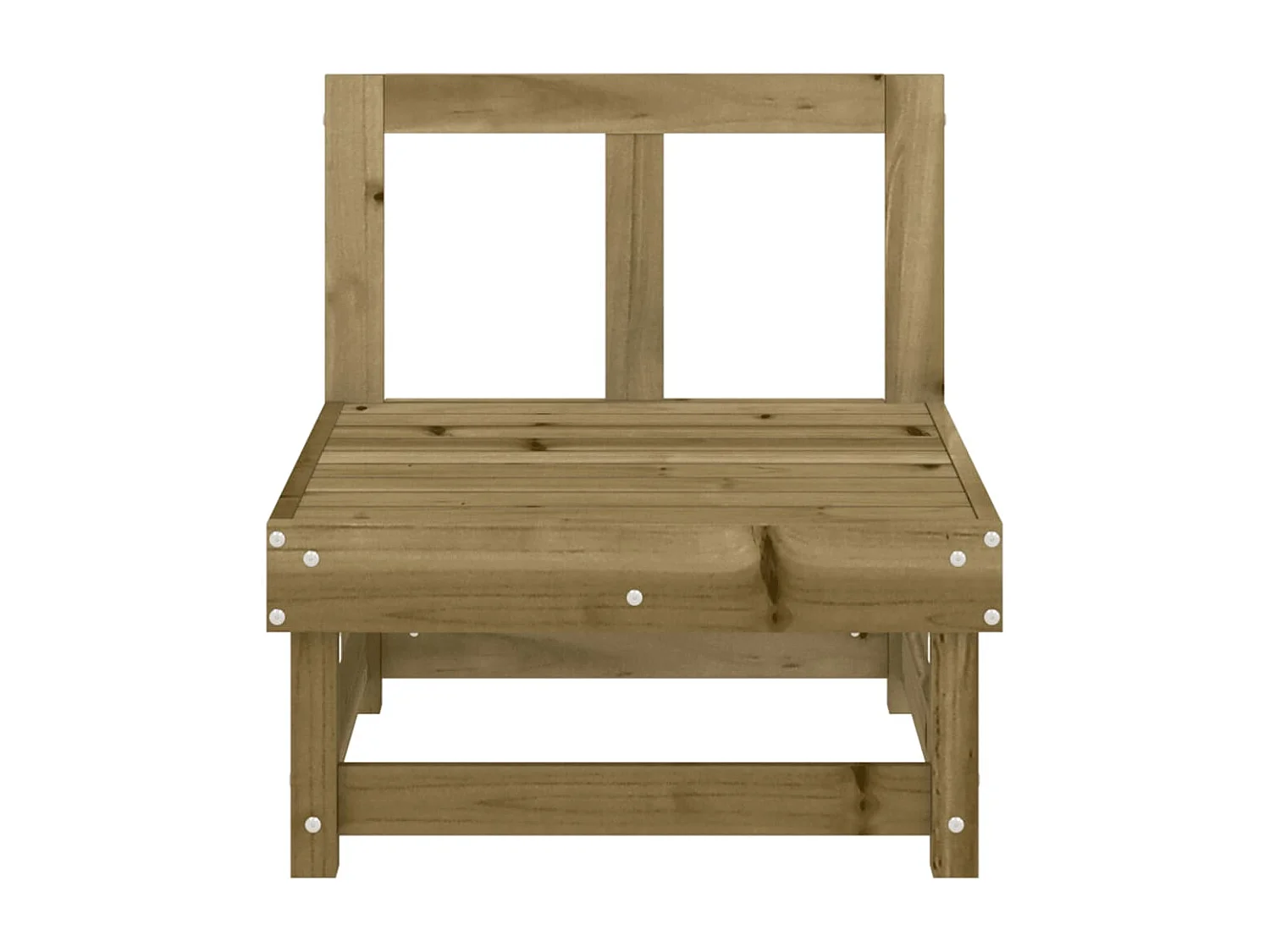 Canapé central de jardin bois de pin imprégné FR17716