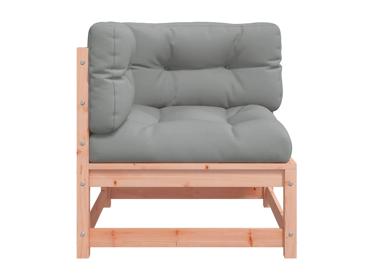 Canapé d'angle de jardin avec coussins bois massif douglas FR32713