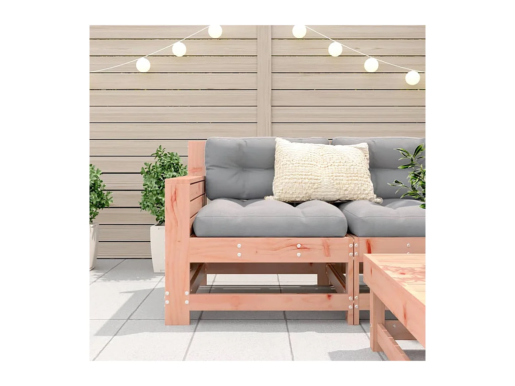 Canapé de jardin accoudoir 69x62x70,5 cm bois massif douglas FR597850
