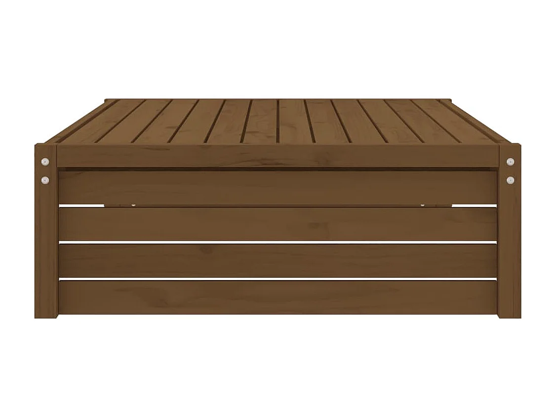 Canapé de jardin - Repose-pied de jardin 120x80 cm marron miel bois de pin massif FR89595