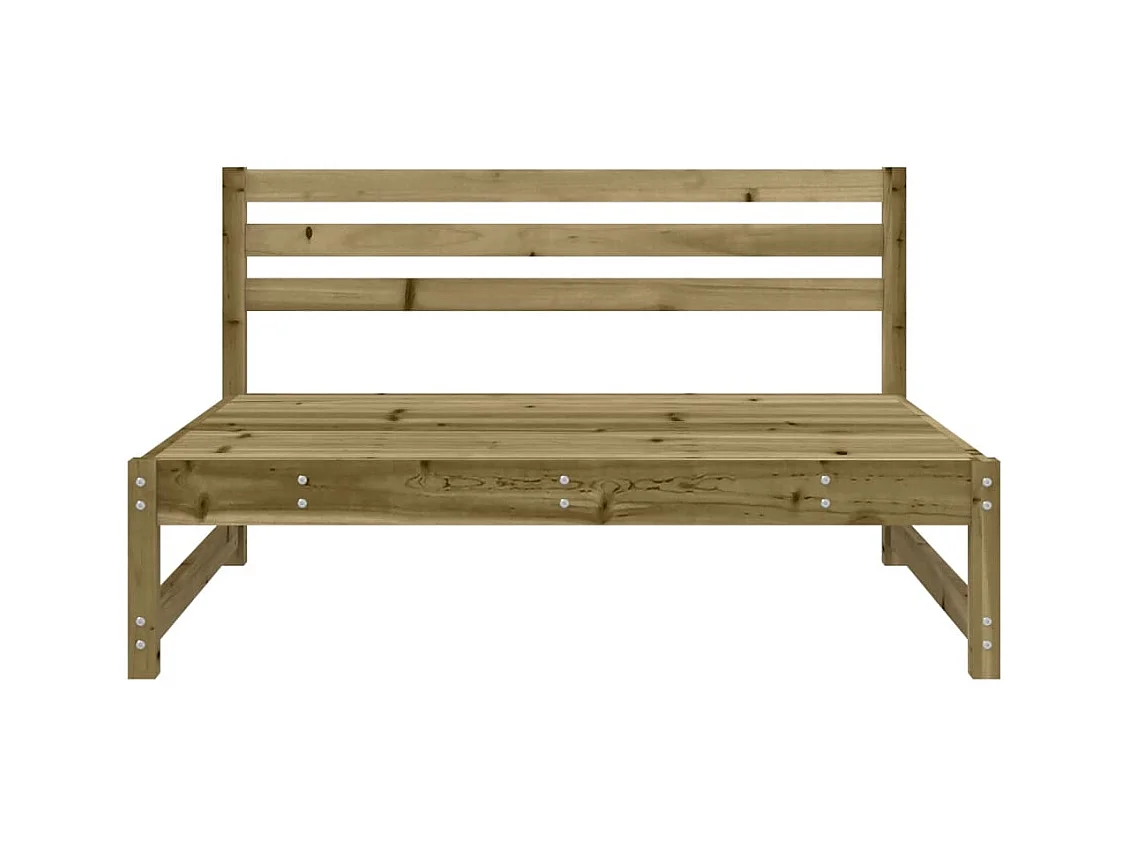 Canapé central de jardin 120x80 cm bois de pin imprégné FR87303