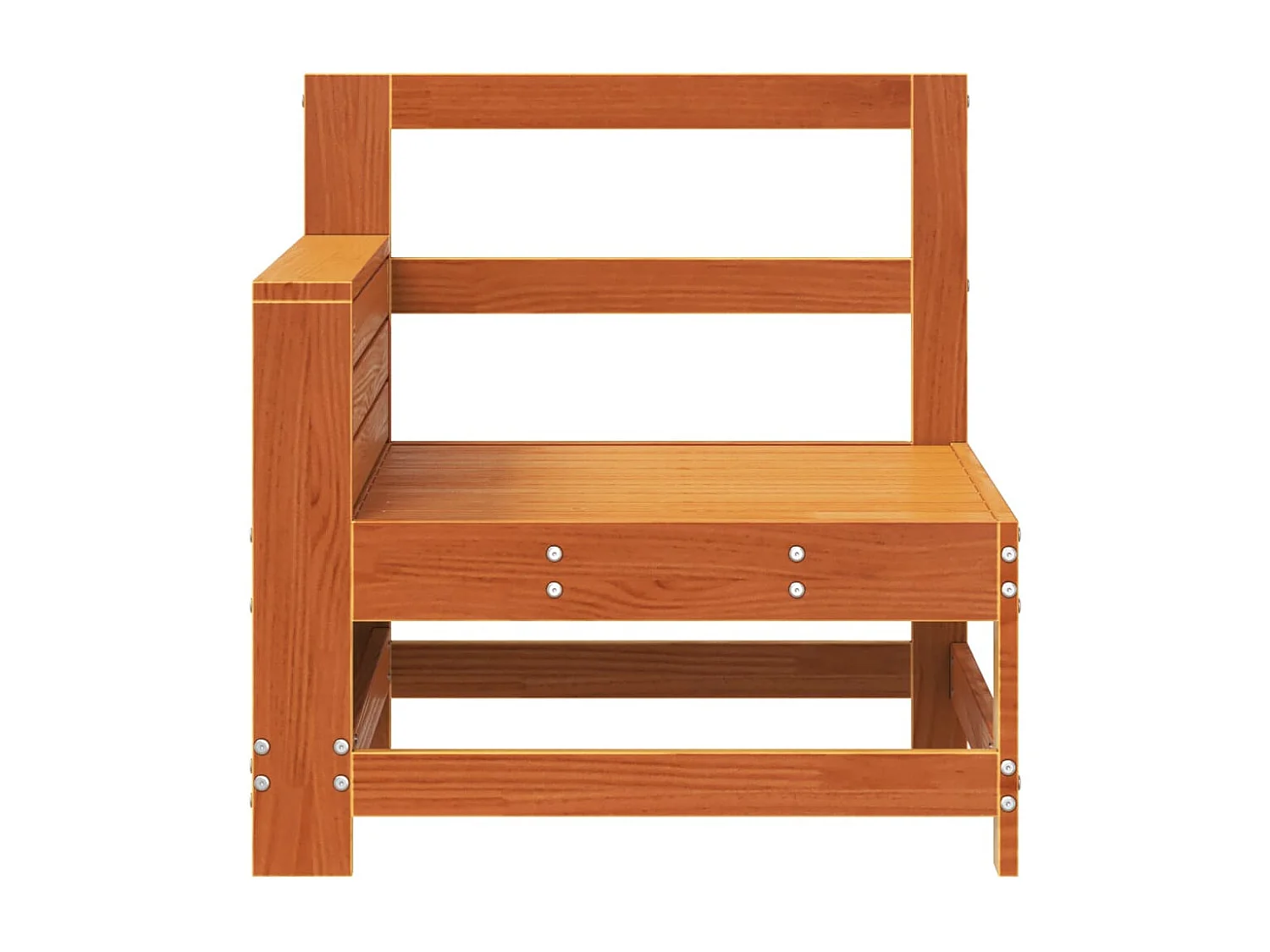 Sofá de jardim c/ apoio de braços pinho maciço castanho-mel PT262663