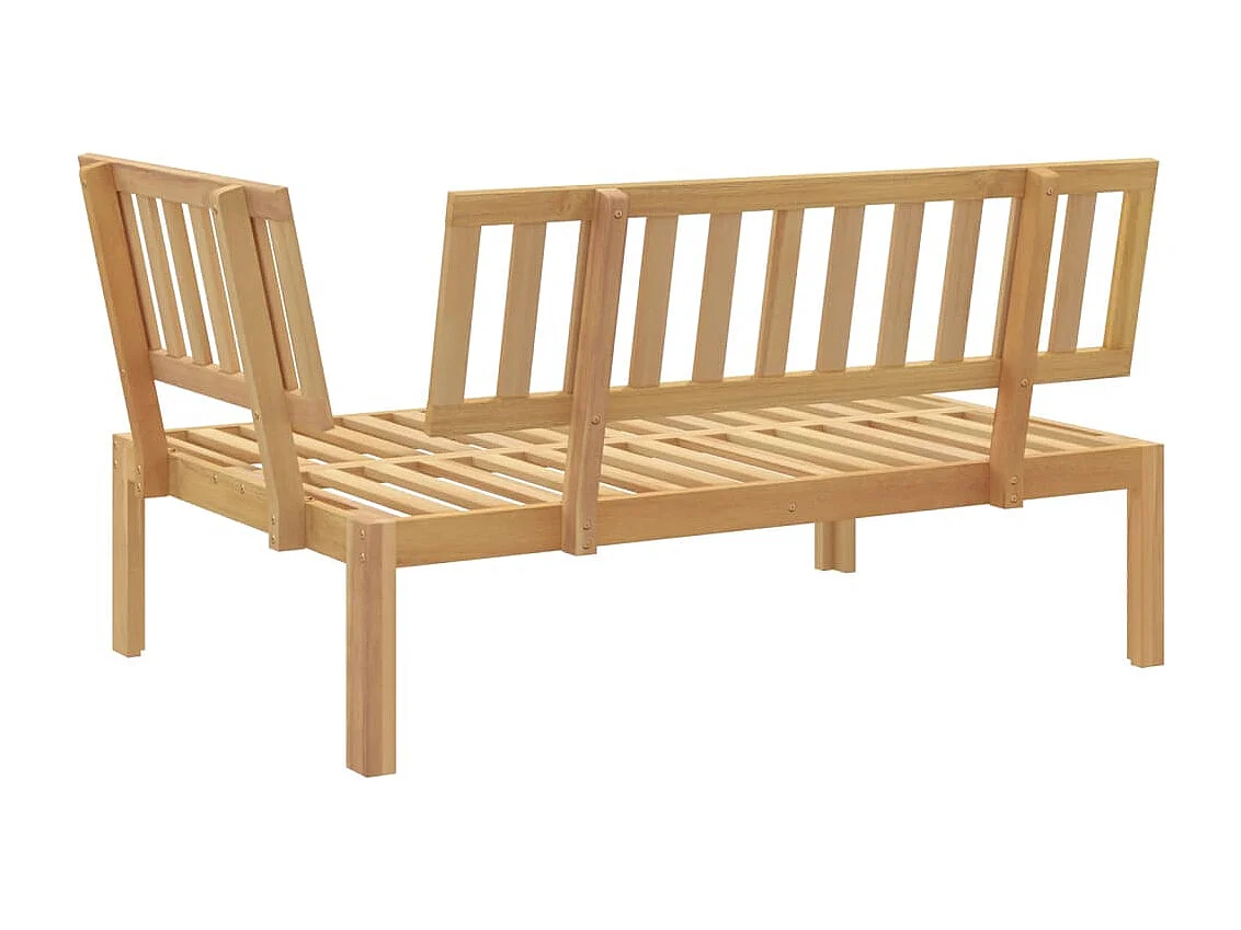 Canapé d'angle palette de jardin bois massif d'acacia FR929343