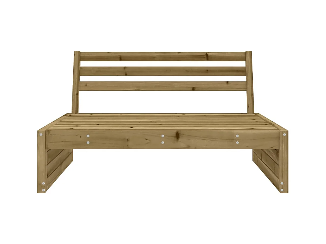 Canapé central de jardin 120x80 cm bois de pin imprégné FR41334